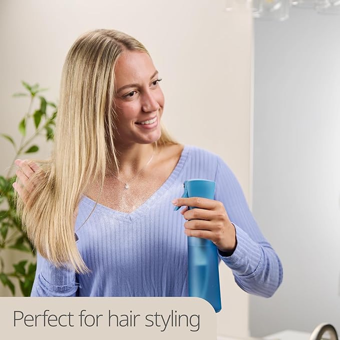 10 OZ Continuous Spray Bottles - Ultra Fine Mist Sprayer | Water Spray Bottle For Hair Stuff, Mister Spray Bottle For Plants Mister | Hair Spray Bottles For Hairstyling, Cleaning, Salons