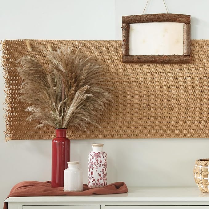 Vintage Vase Set of 3, Ceramic Vintage Flower Vases, Chinoiserie Decorative Home Decor Retro Floral Vase Rustic Farmhouse Decor for Table Bookshelf Mantel Kitchen Living Room Office - Red and White