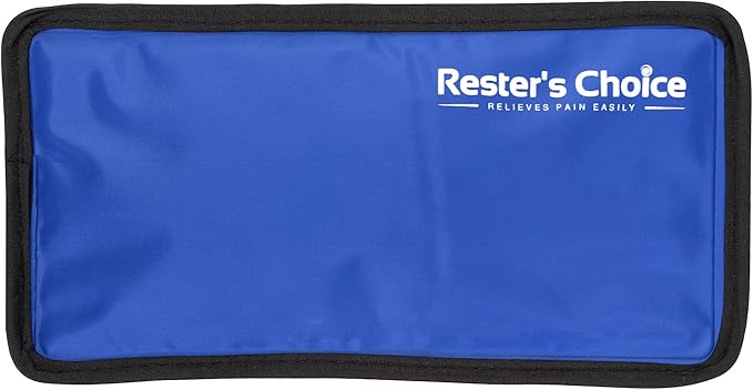 Rester's Choice Gel Cold & Hot Packs Medium 5x10 in. Reusable Warm or Ice Packs for Injuries, Hip, Shoulder, Knee, Back Pain – Hot & Cold Compress for Swelling, Bruises, Surgery