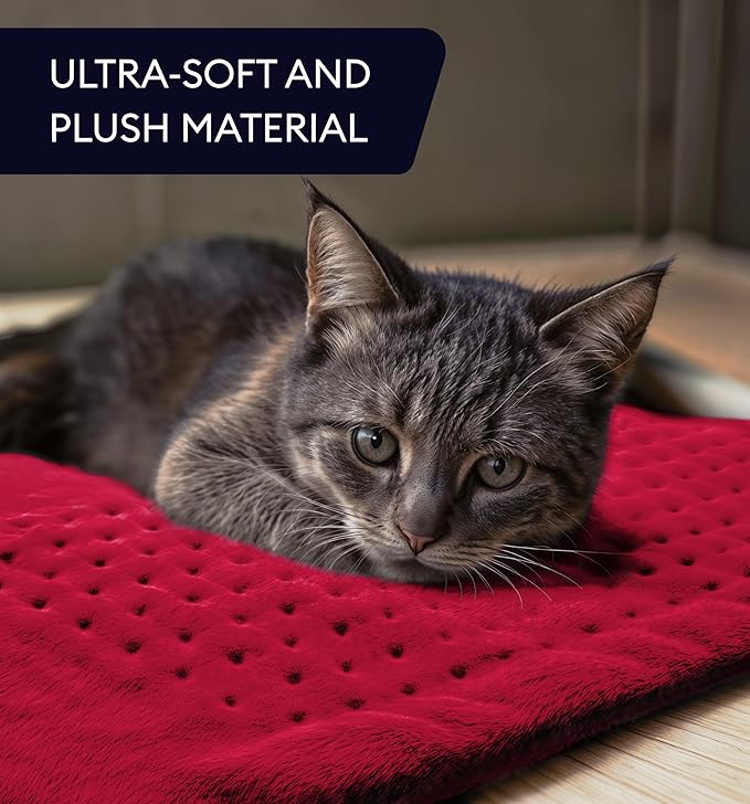 GENIANI Electric Throw - XL Heating Pad for Back Pain & Menstrual Pain Relief, Auto Shut Off, Machine Washable, Moist Heat Pad for Neck and Shoulder, Cramps Relief, Heat Patche Viva Magenta 12'‘×24’’