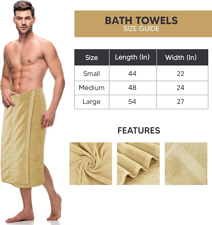 Utopia Towels 4 Pack Premium Bath Towels Set, 27 by 54 Inches, 100% Ring Spun Cotton 600GSM, Lightweight and Highly Absorbent Quick Drying Towels, Perfect for Daily Use, Beige