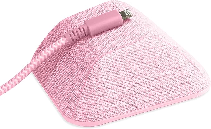 Smartish® Magnetic Cord Holder - Cable Wrangler Organizer Stocking Stuffer with Magnet Clips for Charger Management on Desktop, Nightstand for USB-C + Lightning - I'm Blushing