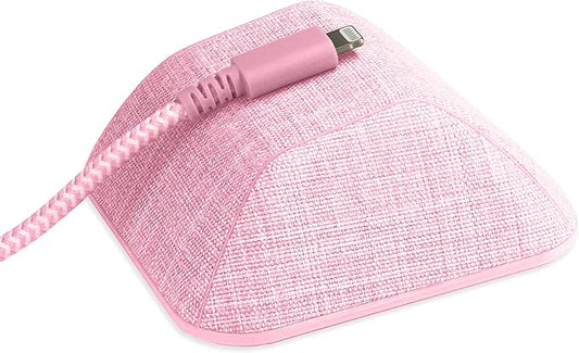 Smartish® Magnetic Cord Holder - Cable Wrangler Organizer Stocking Stuffer with Magnet Clips for Charger Management on Desktop, Nightstand for USB-C + Lightning - I'm Blushing