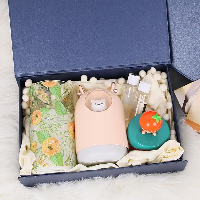 Navy Blue Small Gift Boxes with Magnetic Lids for Presents 10.5x7x3inch, Rectangle Collapsible Decorative Boxes, Bridesmaid Groomsman Proposal Box for Wedding, Christmas, Birthday Gift Packing(3PCS)