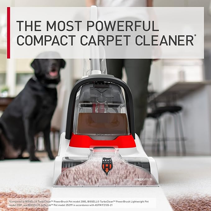 Hoover PowerDash Pet+ Compact Carpet Cleaner Machine, Lightweight Carpet Shampooer Machine, Pair with a Hoover Carpet Cleaner Solution for a Bright, Refreshed Home
