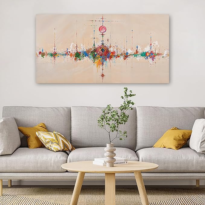 Canvas Wall Art Decor Wall Art Pictures for Living Room Artwork for Walls Abstract Colorful Wall Art Prints Abstract Canvas Art Wall Decor Hallway Wall Art Decorations Bedroom Home Decor 20" X 40"