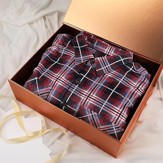 Rose Gold Gift Box,19x16x6 Large Gift Boxes With Lids For Presents Includes Ribbon And Diy Printable Sticker Paper,Bridesmaid Proposal Box,Magnetic Gift Box For Birthday,Wedding,Graduation