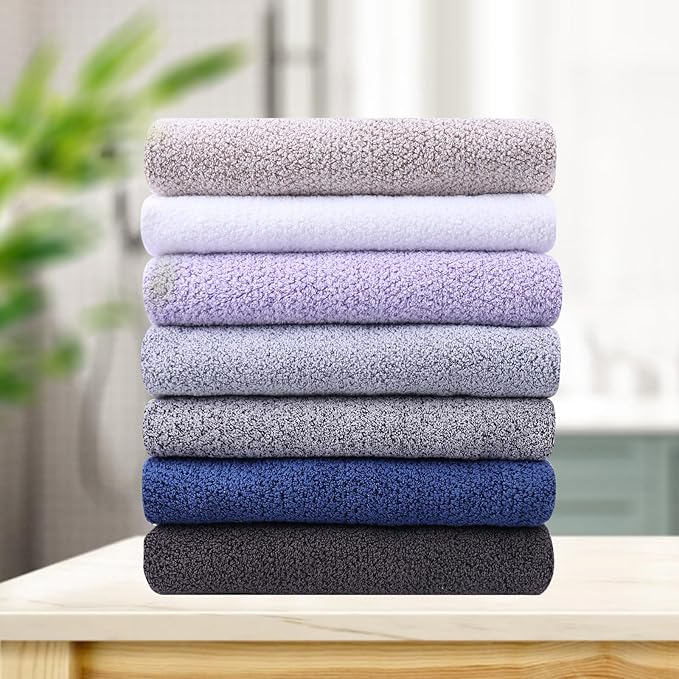Everplush Diamond Collection Oversized Bath Towel – 1 Pieces, Super Soft & Highly Absorbent, Quick-Drying, Extra Large & Thick. Perfect for Bathroom, Pool, Swimming Use (Navy, 30" x 56" 1PK)