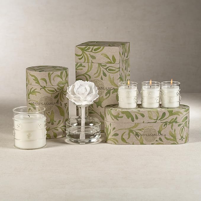 Zodax Grand Casablanca Porcelain Oil Diffuser - 6.76 oz -Neroli Absolute