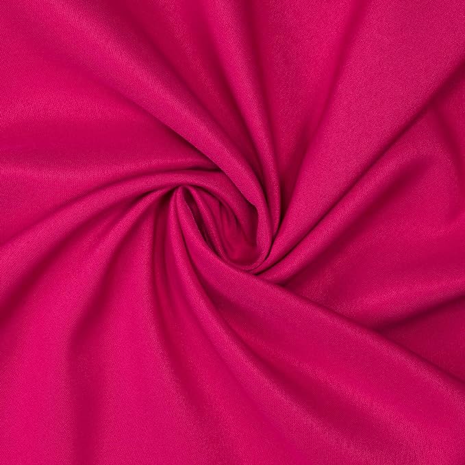 Gee Di Moda Rectangle Tablecloth - 60 x 84 Inch Fuchsia Table Cloth for 5 Foot Rectangle Table - Heavy Duty Washable Fabric - for 5 Ft Buffet Table, Holiday Party, Dinner, Wedding & Baby Shower