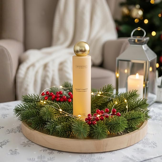 Patchouli & Ebony Room Spray | Benevolence LA Sunset Canopy | 3.4oz | Home, Pillow & Linen Fragrance Spray | Low VOC, No Alcohol | Holiday & Christmas Gift for Her | Malibu Sands Collection