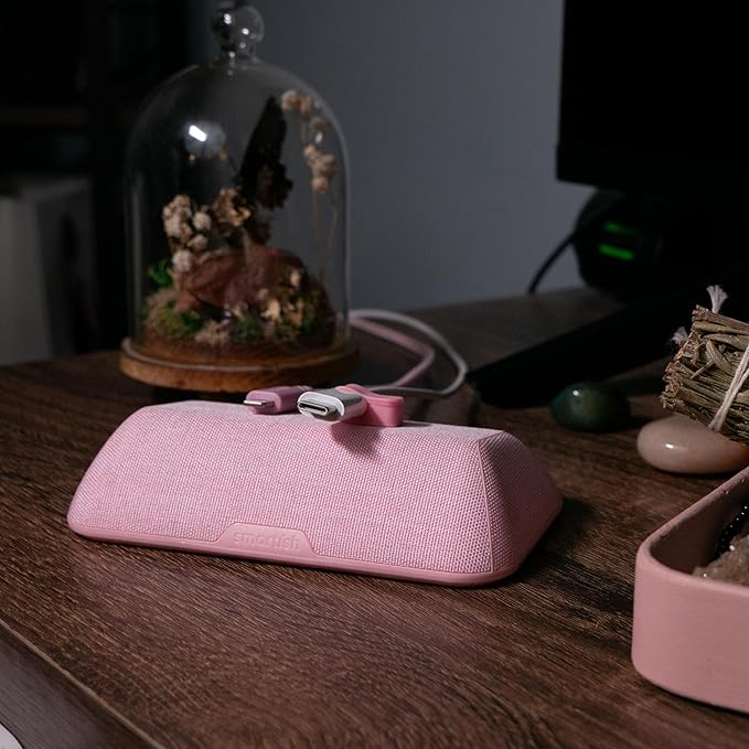 Smartish® Magnetic Cord Holder - Bigger Cable Wrangler Stocking Stuffer Organizer with Magnet Clips for Charger Management on Desktop, Nightstand - Holds 6+ Cables - No. 2 Pencil Gray