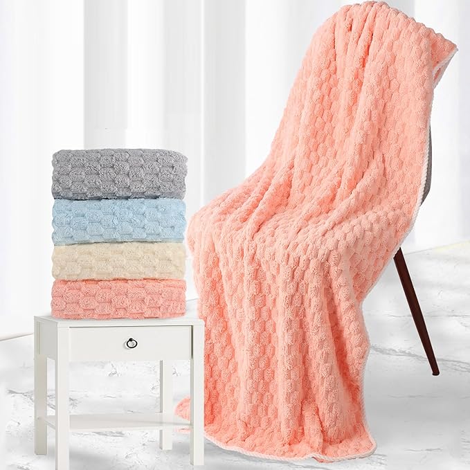 Luxury Microfiber Bath Towels, 4-Pack Ultra Lightweight Quick-Dry Bath Sheets, 27.5x55 Inches, Super Soft for Home, Spa, Gym, Travel (Mixed Color)