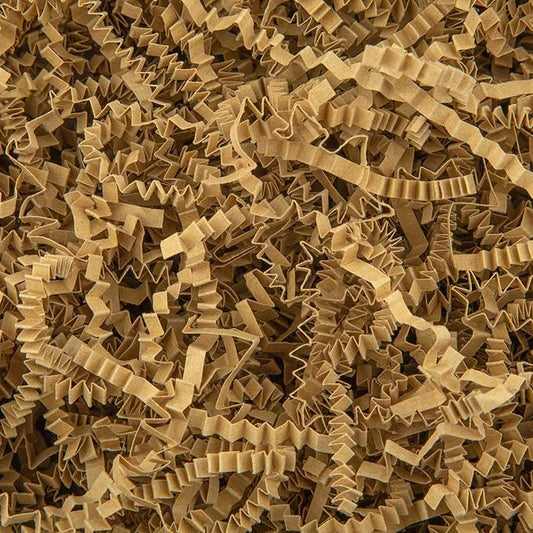 8.5oz Crinkle Paper Filler, Gift Baskets Gift Boxes Crafts Shredded Cut Paper Packaging Decorative Stuffing & Cushioning Confetti for Easter Birthday Wedding Party Favor Brown