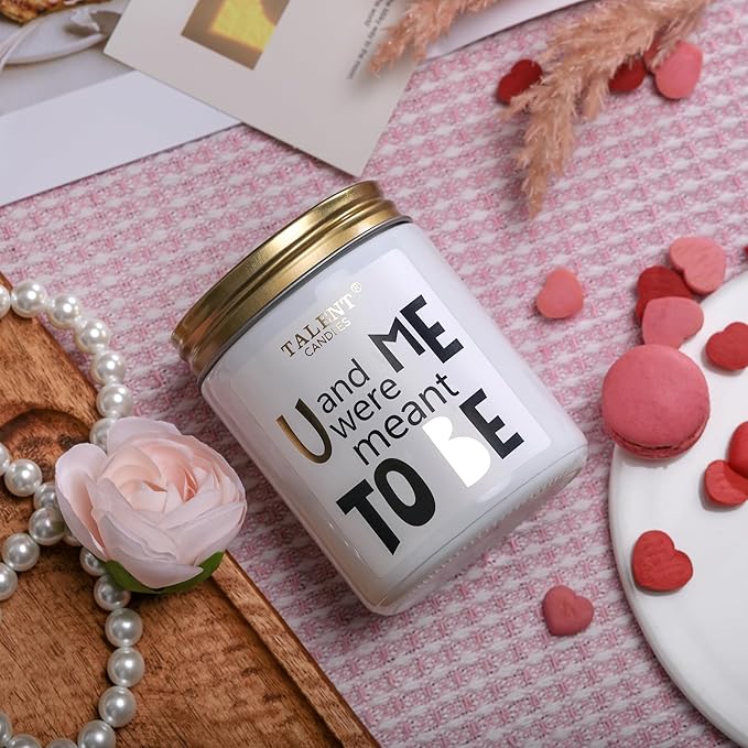 Anniversary Candle Gifts - Natural Soy Candle for Men Women, Birthday - Ideal Gift for Christmas Valentine's Day - Good Vibe Scented Candles