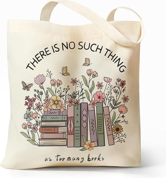 Cute Aesthetic Canvas Tote Bag for Women, Reusable Foldable Shopping Cotton Shoulder Totebag with Zipper Pocket