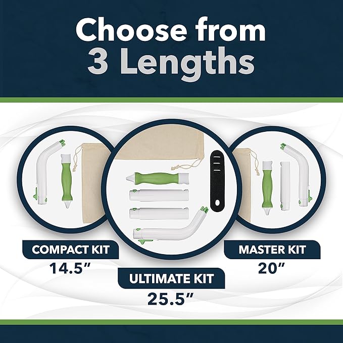 Multipurpose Toilet Aid - 25.5" Personal Hygiene Wand for Limited Mobility - Bathroom Aid for Independent Wiping - Assists with Holding Toilet Paper or Wipes - Ideal for Seniors & Post Surgery Use