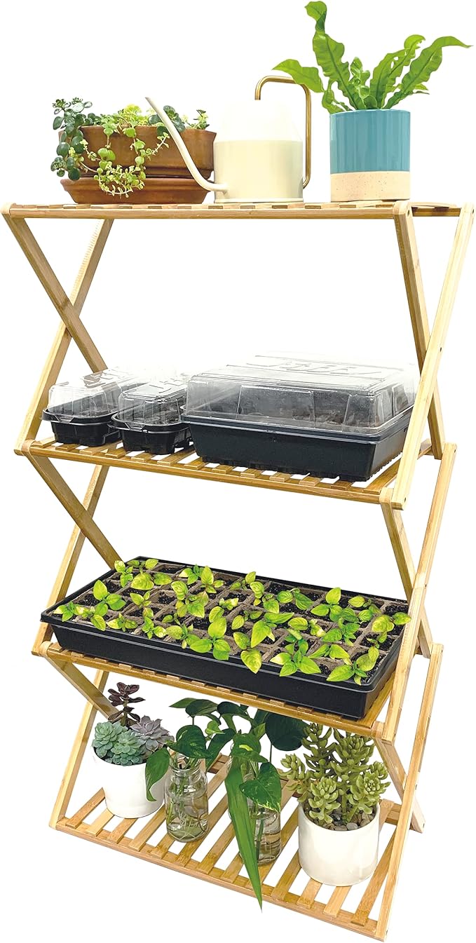 Ferry Morse Multi-Tier Indoor Plant Stand & Seed Starting Station