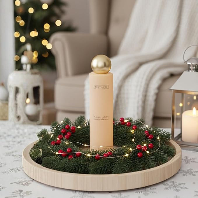 Champagne & Peony Room Spray | Benevolence LA Malibu Nights | 3.4oz | Home, Pillow & Linen Fragrance Spray | Low VOC, No Alcohol | Holiday & Christmas Gift for Her | Malibu Sands Collection