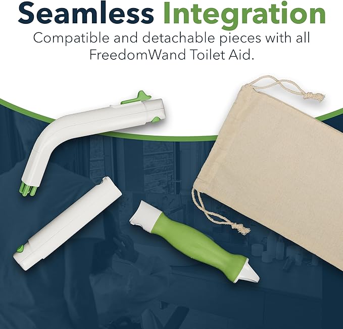 Replacement Head Attachment for Compact, Master & Ultimate Toilet Aid Kit - Hygienic & Economical Solution for Travel, Home or Extra Bathroom - Supports Independent Toileting & Personal Care