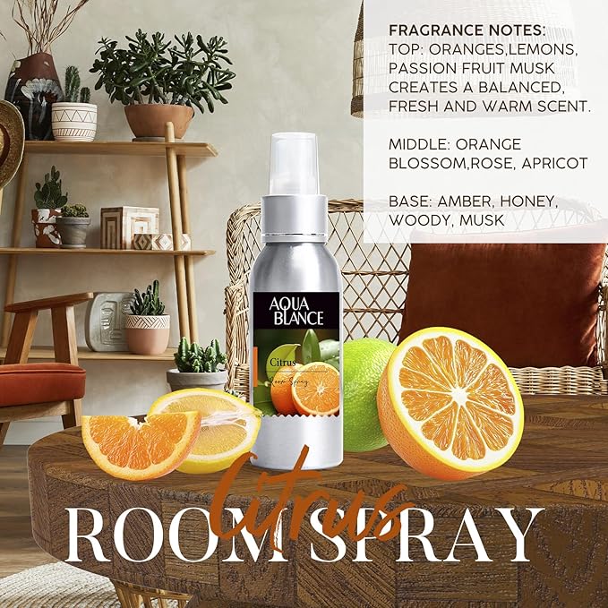 Fragrant Room Spray, Lavender, Vanilla, Citrus, 3 x 3.4 fl oz, Air Fresheners Odor Eliminator for Home, Bathroom, Concentrated Room Spray