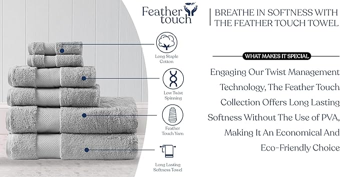 Delara Organic Cotton Luxuriously Plush Bath Towel 33 Piece Set|GOTS & Oeko-TEX Certified|Premium Hotel Quality Towels|Feather Touch Technology|650 GSM Long Staple|Soft, Quick Dry & Ultra-Absorbent