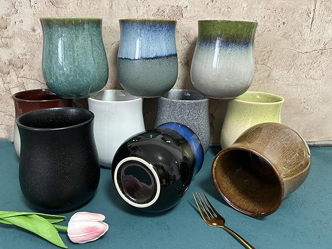 Medium Ceramic Kitchen Utensil Holder for Kitchen Counter Short Cooking Utensil Holder for Countertop Spatula Holder Small Utensil Crock Cutlery Holder Silverware Caddy Flower Vase (Retro Mist Green)