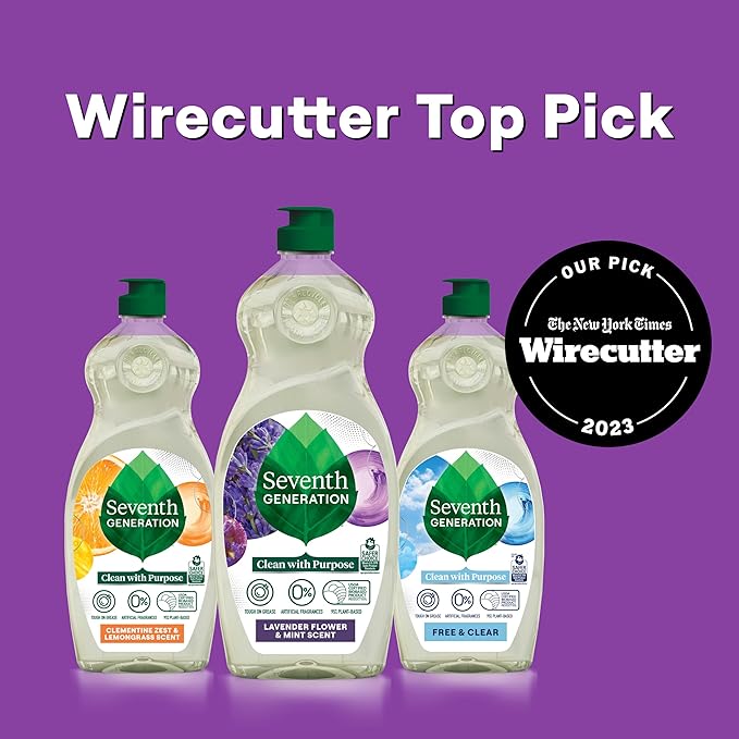 Seventh Generation Hand Dish Wash Refill, Lavender Floral & Mint, 3pk 50z