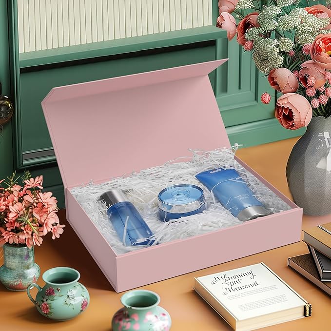 MOZRRO Gift Box 11.5 x 8.2 x 2.3 In Gift Boxes for Presents Magnetic Closure, Gift Boxes with Lids for Presents Birthday Luxury Jewelry T-shirts Gloves Scarves Books Clothes Gift Wrap