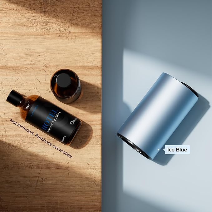 Airversa Waterless Essential Oil Diffuser for Home Aromatherapy Scent Diffusers with 3 Countdown Timer Settings or Timer-Off, 3 Mist Levels for Car Room Studio Office, ANX Premium Metal Silver