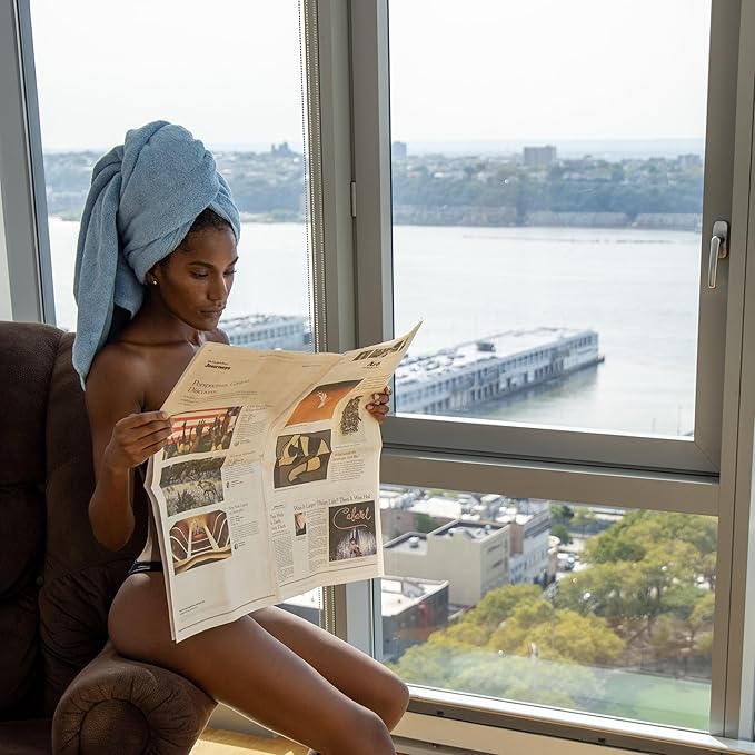 Mosobam Luxury Turkish Set of 2 Bath Towels 30X58 Lavender Aura Oversize 700 GSM Bamboo Viscose & Aegean Turkish Combed Cotton