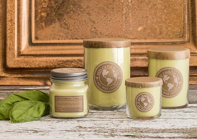 Eco Candle Co Recycled Candle, 18 oz, Cupcake, Double WickTumbler - Scents of Yellow Cake & Icing - Cupcake; 100% USA Made Scented Soy Candles; White; Great Long Lasting Scent