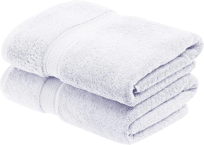 Buckingham Egyptian Cotton Solid 2-Piece Towel Set, Bath Towels, White