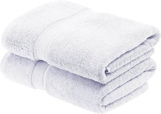 Buckingham Egyptian Cotton Solid 2-Piece Towel Set, Bath Towels, White