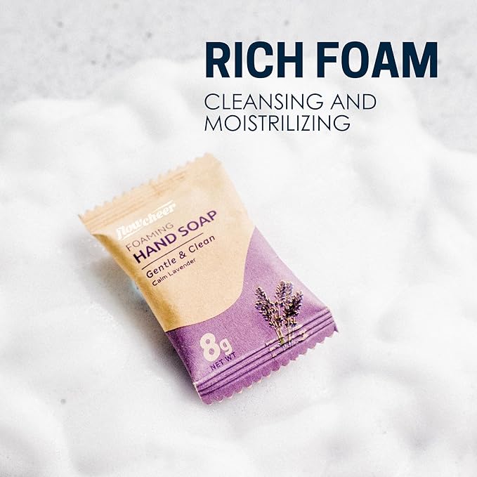 Foaming Hand Soap Tablets, 12 Pack (Makes 12 × 9 fl oz) – Lavender Fragrance, Fresh & Clean Hand Wash Refill, Eco-Friendly & Plastic-Free
