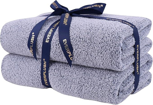 Everplush Diamond Collection Oversized Bath Towel – 2 Pieces, Super Soft & Highly Absorbent, Quick-Drying & Extra Large. Perfect for Bathroom, Pool, Swimming Use.(Dusk, 30" x 56" 2PK)