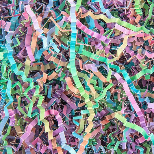 Caleihd Crinkle Cut Paper Grass Cushion Paper Streamer for Christmas Wedding Birthday Bridesmaid Engagement Craft Gift Boxes Bags Filler Decoration 4.5oz Multi-color