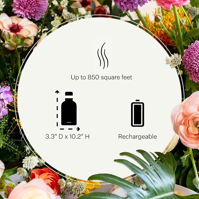 Apotheke Scent Tower Aromatherapy Diffuser & White Vetiver Essential Oil Diffuser Refill Bundle