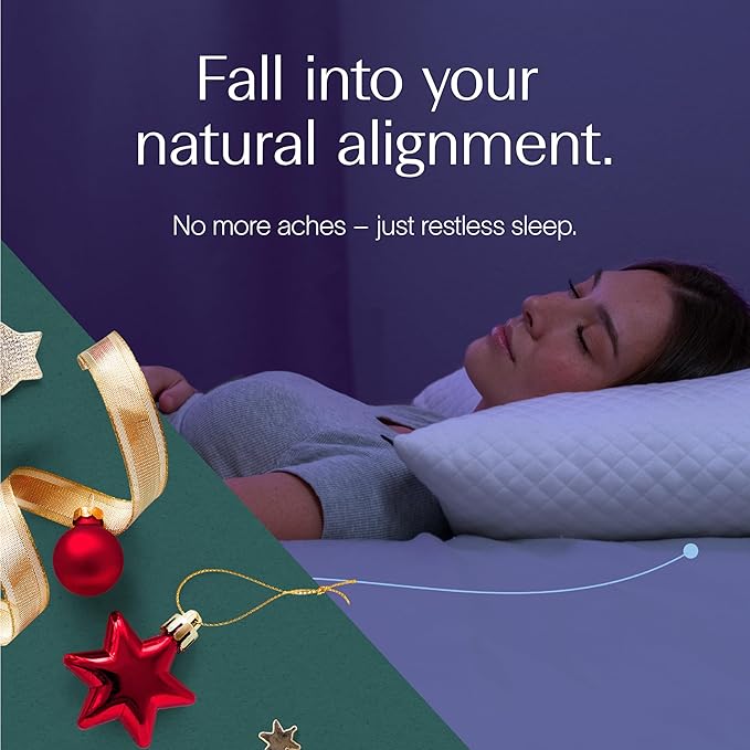 DreamyBlue Signature Pillow w/Adjustable Loft • Shredded Memory Foam Fill • Neutral Alignment for Side, Back, and Stomach Sleepers • Washable Bamboo Rayon Cover • CertiPUR-US Certified Foam (Queen)