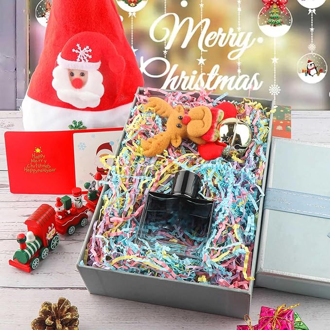 8.5oz Crinkle Paper Filler, Gift Baskets Gift Boxes Crafts Shredded Cut Paper Packaging Decorative Stuffing & Cushioning Confetti for Easter Birthday Wedding Party Favor Blue&Pink&Yellow&Purple