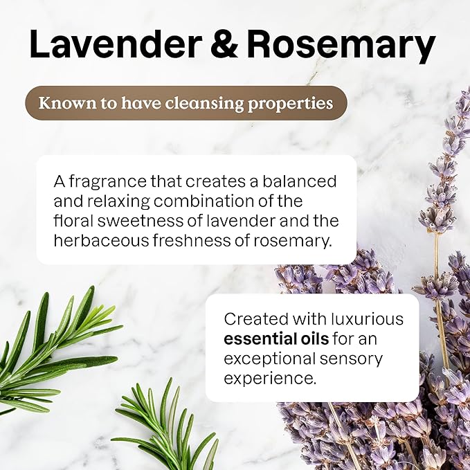 ATTITUDE Window & Mirror Cleaner Spray, Plant-Based Ingredients, EWG Verified, Streak Free, Removes Fingerprints, Dust and Dirt, Lavender & Rosemary, 26 Fl Oz (Pack of 3)