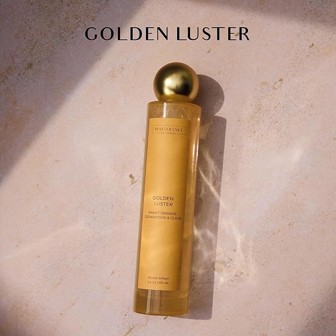 Orange, Cedarwood & Clove Room Spray | Benevolence LA Holiday Air Freshener & Fabric Spray | Cozy Christmas Scent, Gift Idea for Her, Home & Linen Freshener for Women