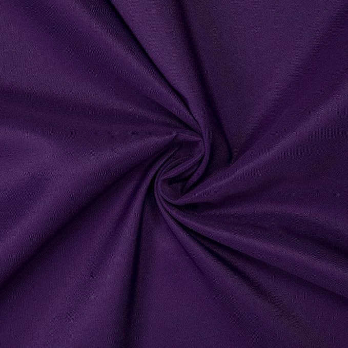 Gee Di Moda Rectangle Tablecloth - 90 x 156 Inch Purple Table Cloth for 8 Foot Table with Floor-Length Drop - Heavy Duty Washable Fabric - 8 Ft Buffet Table, Holiday Party, Wedding & Baby Shower