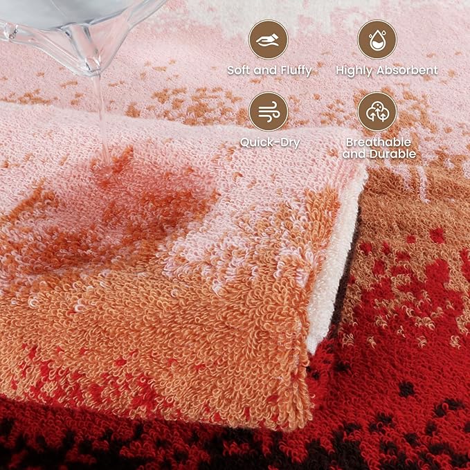 SEMAXE Luxury Bath Towel for Bathroom, 100% Cotton Towel with Hanging Loop and Smart Tag, Soft & Absorbent, Gift Box Packaging,1 Pc Colored Towel, 55" L x 27" W