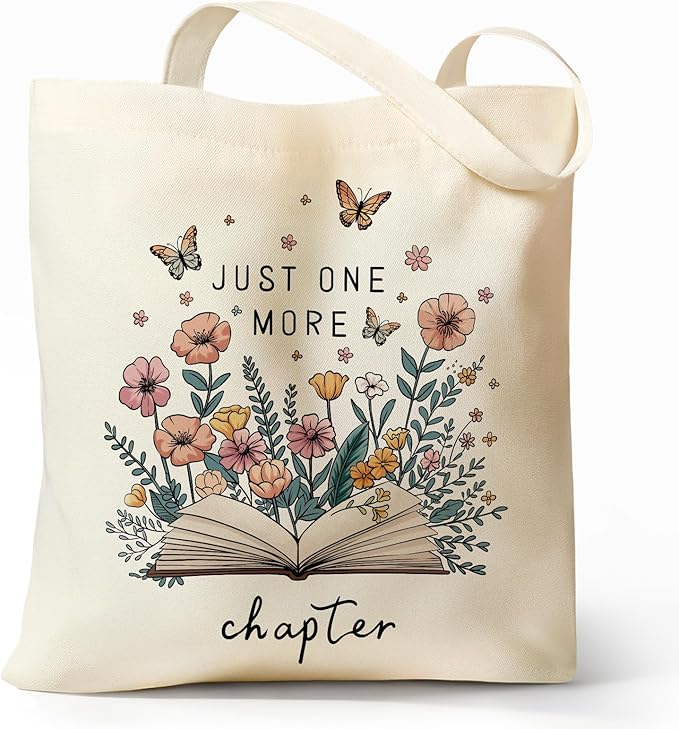 Cute Aesthetic Canvas Tote Bag for Women, Reusable Foldable Shopping Cotton Shoulder Totebag with Zipper Pocket