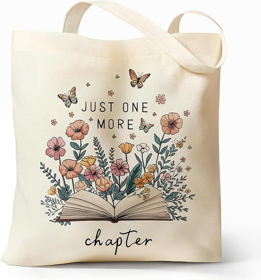 Cute Aesthetic Canvas Tote Bag for Women, Reusable Foldable Shopping Cotton Shoulder Totebag with Zipper Pocket