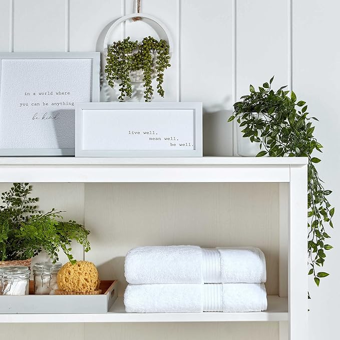 Christy Supreme Hygro Family Towel Set | White | 100% Luxury Supima Cotton | Ultra Soft | Super Absorbent | 650GSM | 2 Bath Sheets 2 Bath Towels 2 Hand Towels