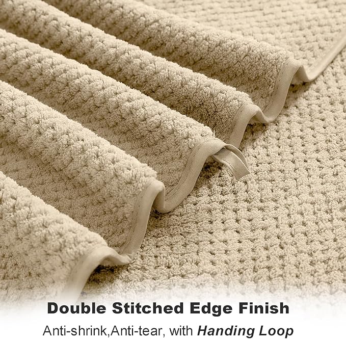 Extra Large Bath Towel Sheet Set 35x70 Inches - Oversized Bath Towels Set,Jumbo Large Microfiber - Quick Dry,Lightweight,Super Soft,Highly Absorbent Towel Set for Bathroom,Hotel,SPA,Pack of 4(Camel)