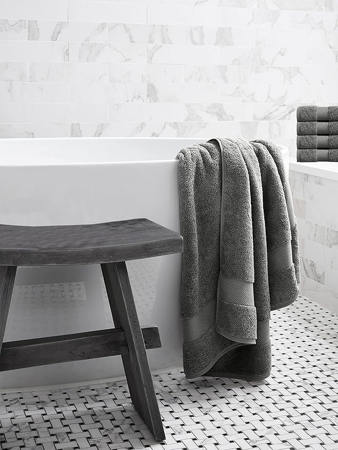 Delara Organic Cotton Luxuriously Plush Bath Towel 33 Piece Set|GOTS & Oeko-TEX Certified|Premium Hotel Quality Towels|Feather Touch Technology|650 GSM Long Staple|Soft, Quick Dry & Ultra-Absorbent