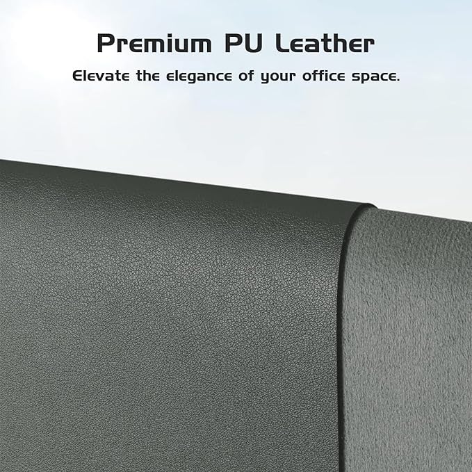 Aothia Leather Desk Pad Protector, Office Desk Mat, Large Mouse Pad, Laptop Desk Pad, Non-Slip PU Leather Desk Blotter, Waterproof Desk Writing Pad for Office and Home (Jungle Green, 55" x 17")